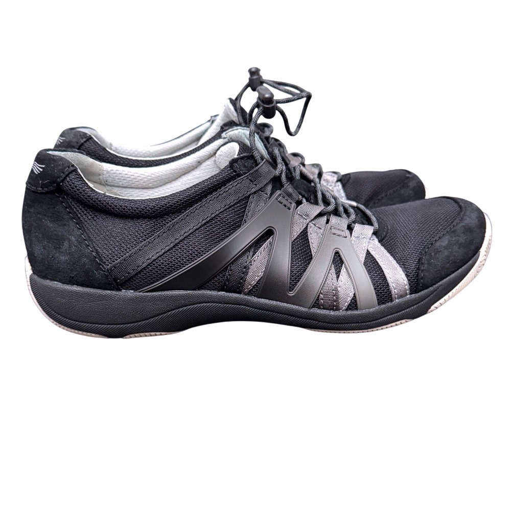 Dansko Henriette Comfort Sneakers Black Suede Walking Shoes Women's Size‎ 38/7.5